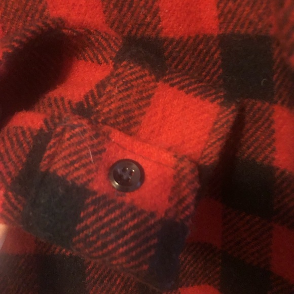 Vintage Melton Wintermaster Buffalo Plaid Wool Button-up Shirt - Picture 7 of 12